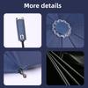 10-Bone Frame LED Flashlight Umbrella Waterproof Three Fold Automatic Umbrella UV Protection Windproof Design Folding Umbrella