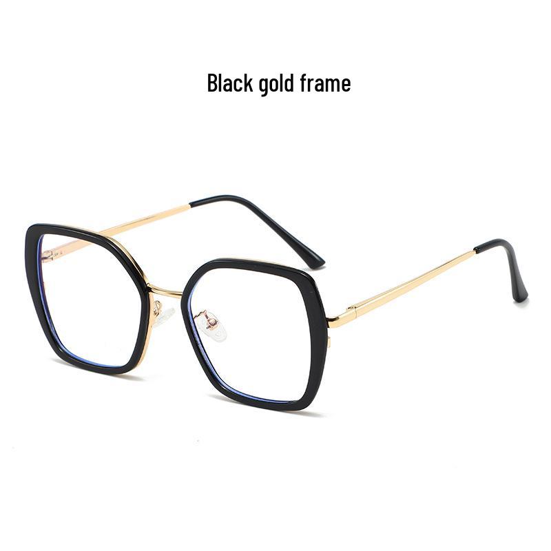 Unisex Trendy Large-Frame Color-Changing Glasses: Fashionable Blue Light Blocking Lenses That Enhance Complexion.