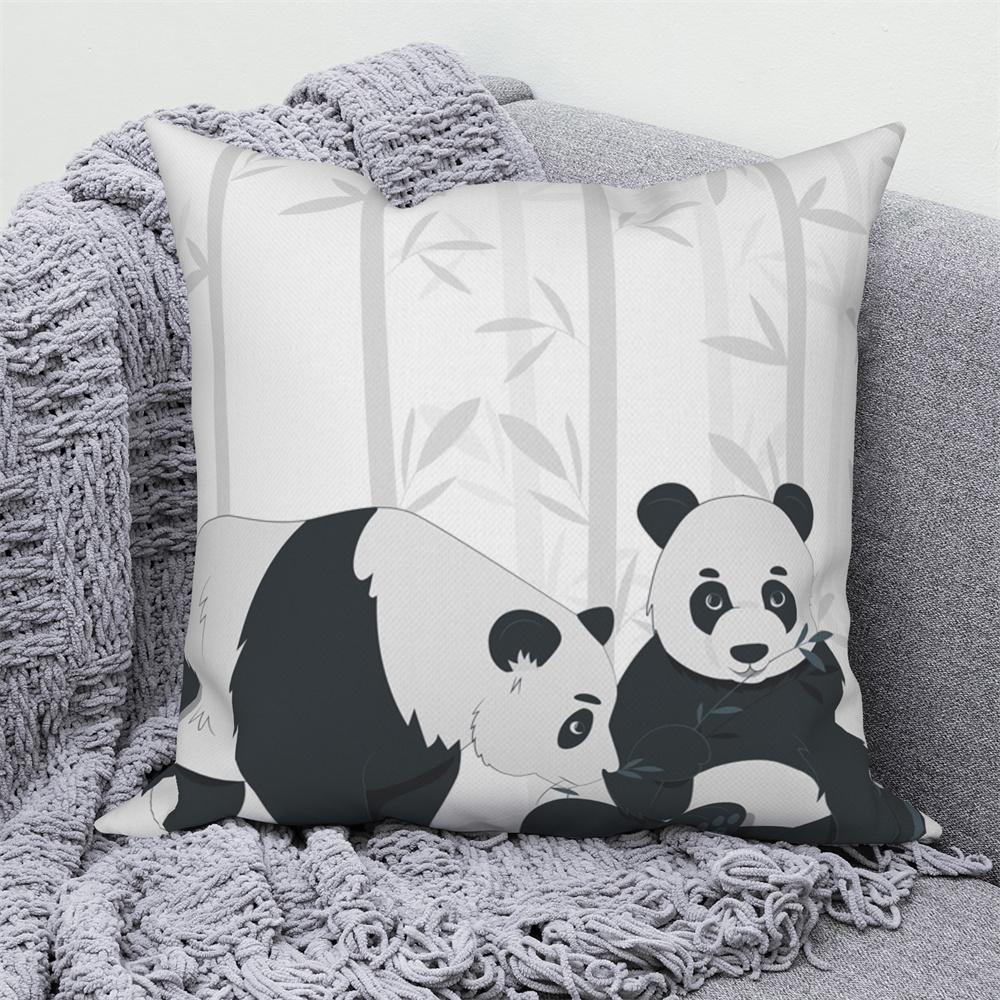 Cute Panda Print Decorative Cushion Cover Home Sofa Bed  Pillow