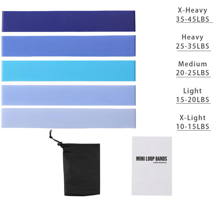

Resistance Bands for Working Out - Workout Band Loop - Exercise Bands for Toning, Stretching or Physical 5pcs