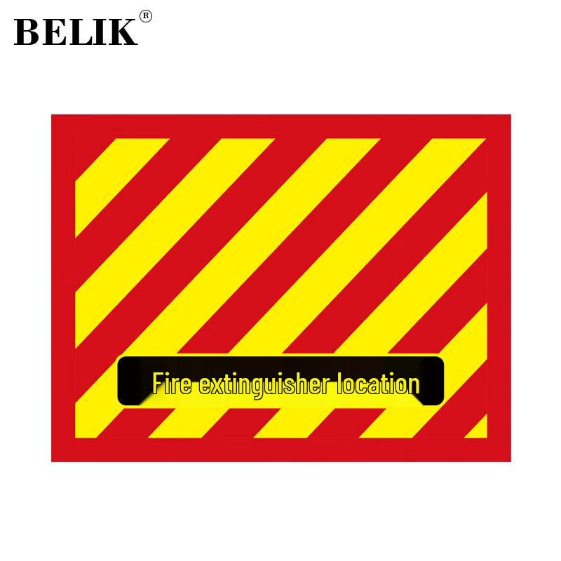 Fire Extinguisher Placement Floor Sticker