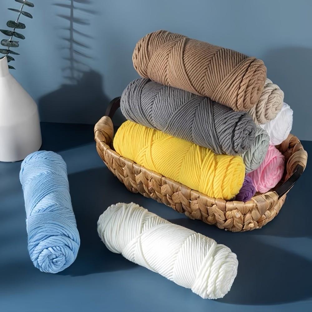 New DIY Knitting Wool Ball Hand Soft Milk Cotton Yarn 8-Strand Weaving Yarn