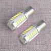 2Pcs Car Motorcycle White 1156 Bau15s 150°Py21w Led 5630-33Smd Reverse Brake Turn Signal Light Lamp Bulb 12V 4W 0.22A