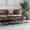 VidaXL Nesting Coffee Tables 2 Pcs Smoked Oak Engineered Wood 835396