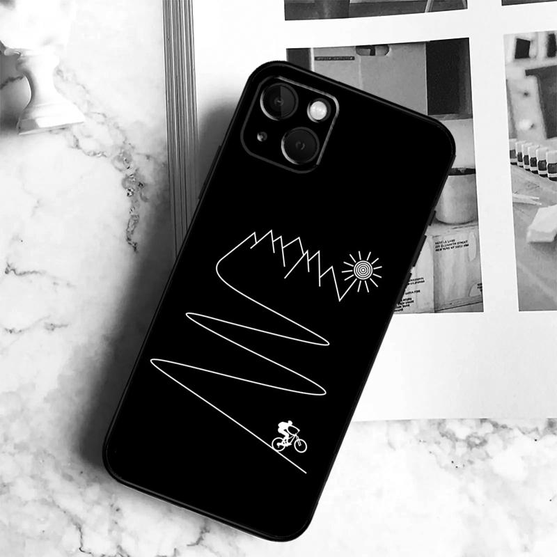 Bike Bicycle Cycling Phone Case For iPhone 17 16 15 13 12 11 14 Pro Max Plus 12 13 Mini 16e 17 Air Cover Coque
