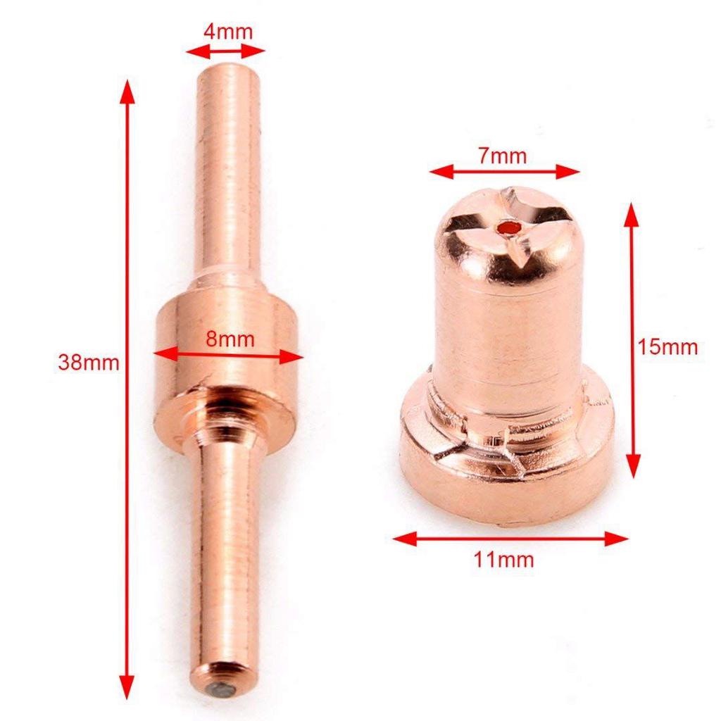 Cutter Electrode Nozzle Tip Extension New 60pcs Plasma Cutting Consumables