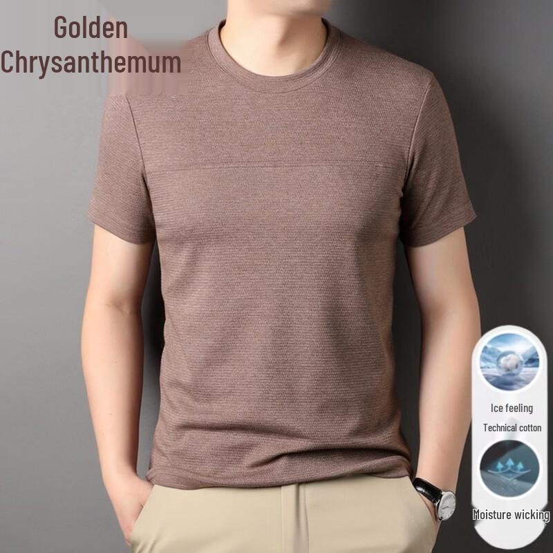 

Men s Ice Silk Casual Short Sleeve T-Shirt XL