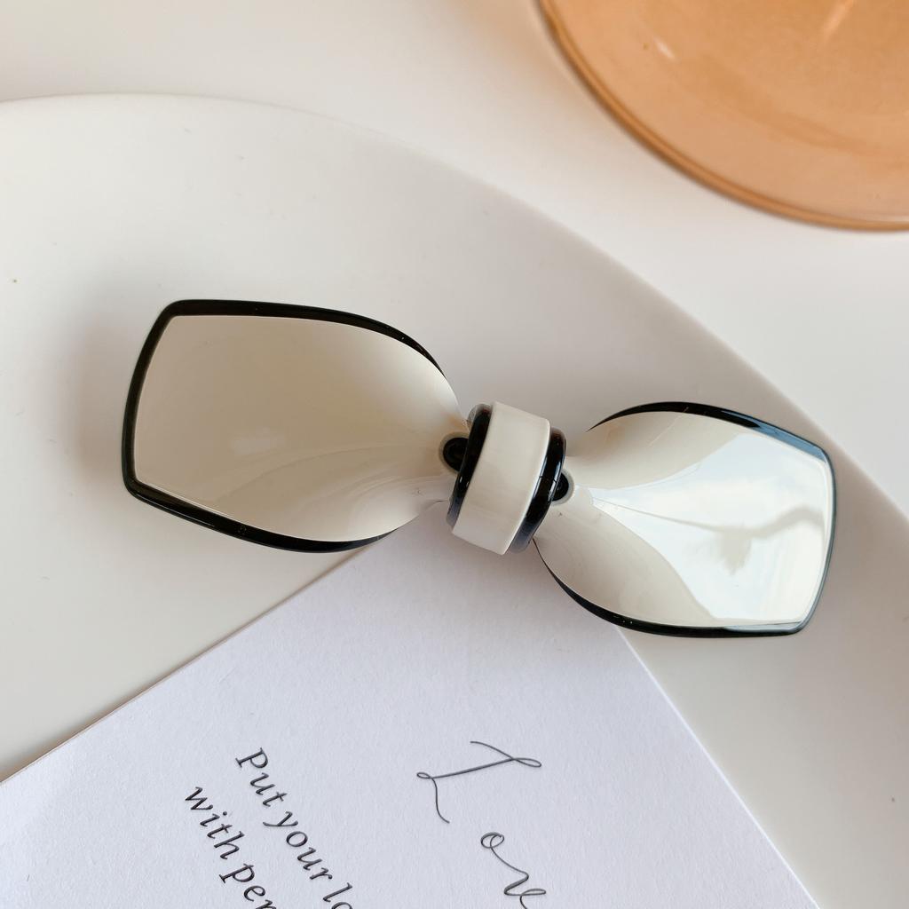 Korean Hair Clips for Women Bowknot Hair Barrettes Elegant Solid Color Plastic Cute Hairclip Girl Hair Accessories New Hair Clip