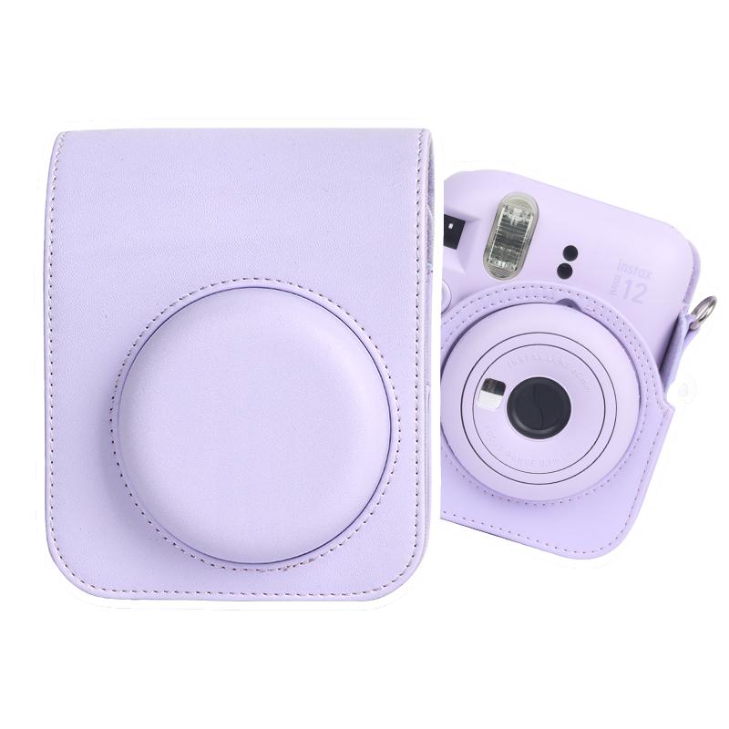 [Film Lab] Instax Mini 12 PU Leather Camera Case Soft Protective Case with Strap CAA14