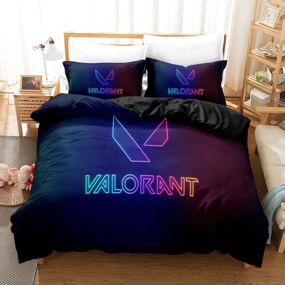 3D Digital Printing Fearless Contract Three-Piece Set Bedding Sheets Quilt Covers Pillowcases