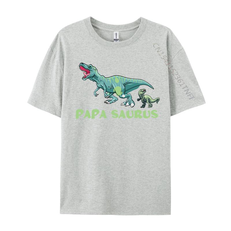Papasaurus Tshirt Premium Cotton Men Tops T Shirt VALENTINE DAY T Shirt 2024 Newest Fashion Tops Shirts