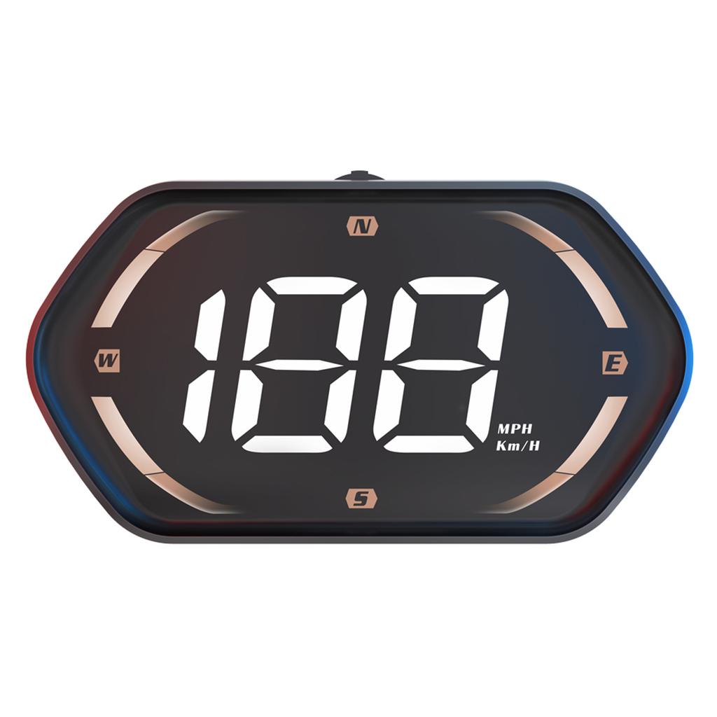 Car Hd-Up Display, GPS meter With MPH/ , Overspeed Alarm, Auto Brightness Adjustment, Plug and Play for All Vehicles