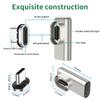 Magnetischer USB Typ-C Stecker 24 Pins rechtwinkliger Adapter für Schnellladekabel