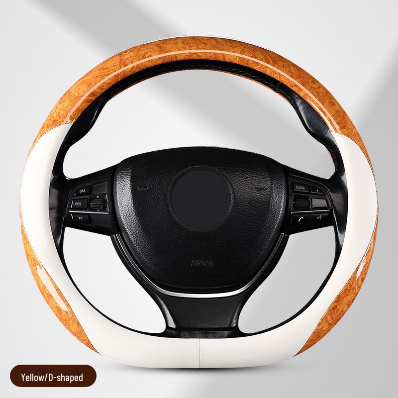 

Чехол на руль из зернистого красного дерева — универсальный, всесезонный, нескользящий, впитывающий пот, высококачественное украшение для мужчин. 38 cm