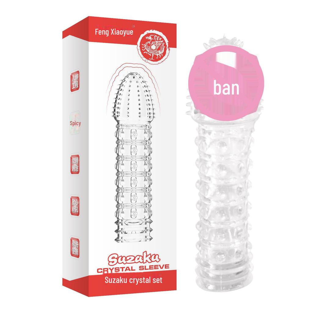 Pánský potěšující prstenový set se čtyřmi zvířaty a křišťálem vlčího zubu - Erotické hračky pro dospělé