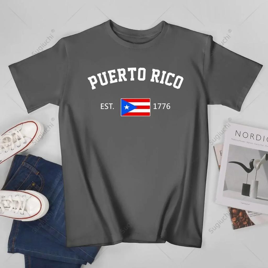 Unisex Puerto Rico Est 1776 Independence Day Tshirt Tees T Shirts WoUnisex Boys 100 Cotton TShirt