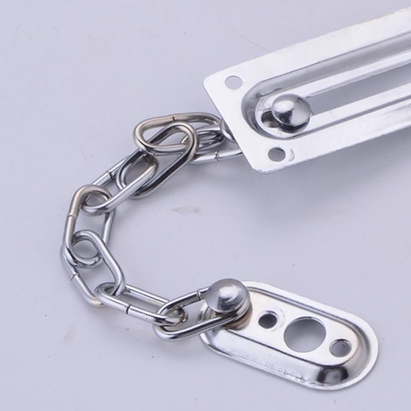 Stainless Steel Anti-theft Door Chain Lock for Wooden & Room Doors, Hotel & Guesthouse Security Latch