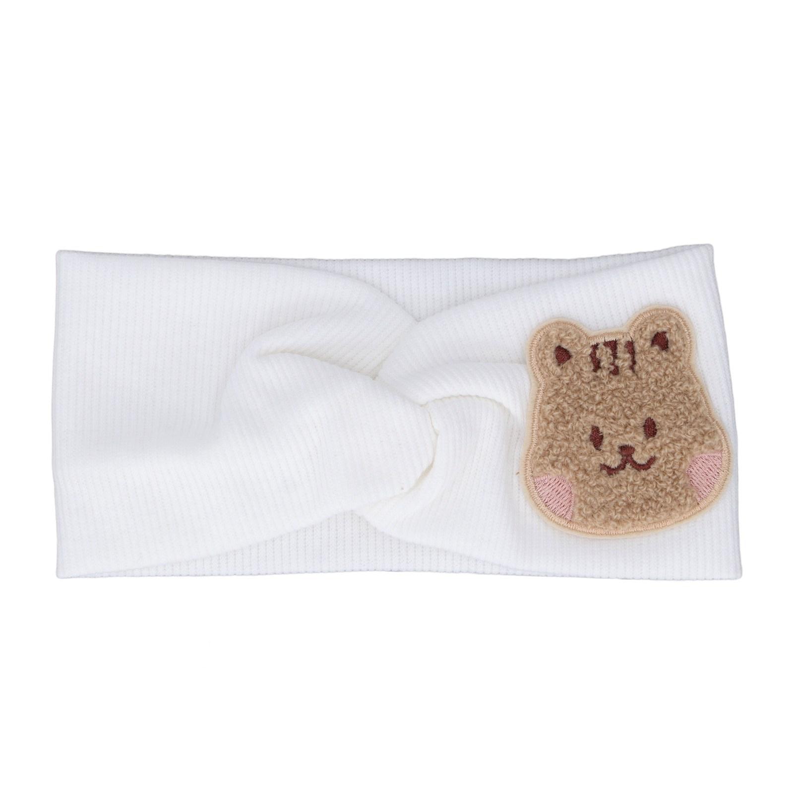 

Baby Headbands Soft Cotton Super Stretchy Cartoon Pattern Head Protection Wrap for Toddlers белый