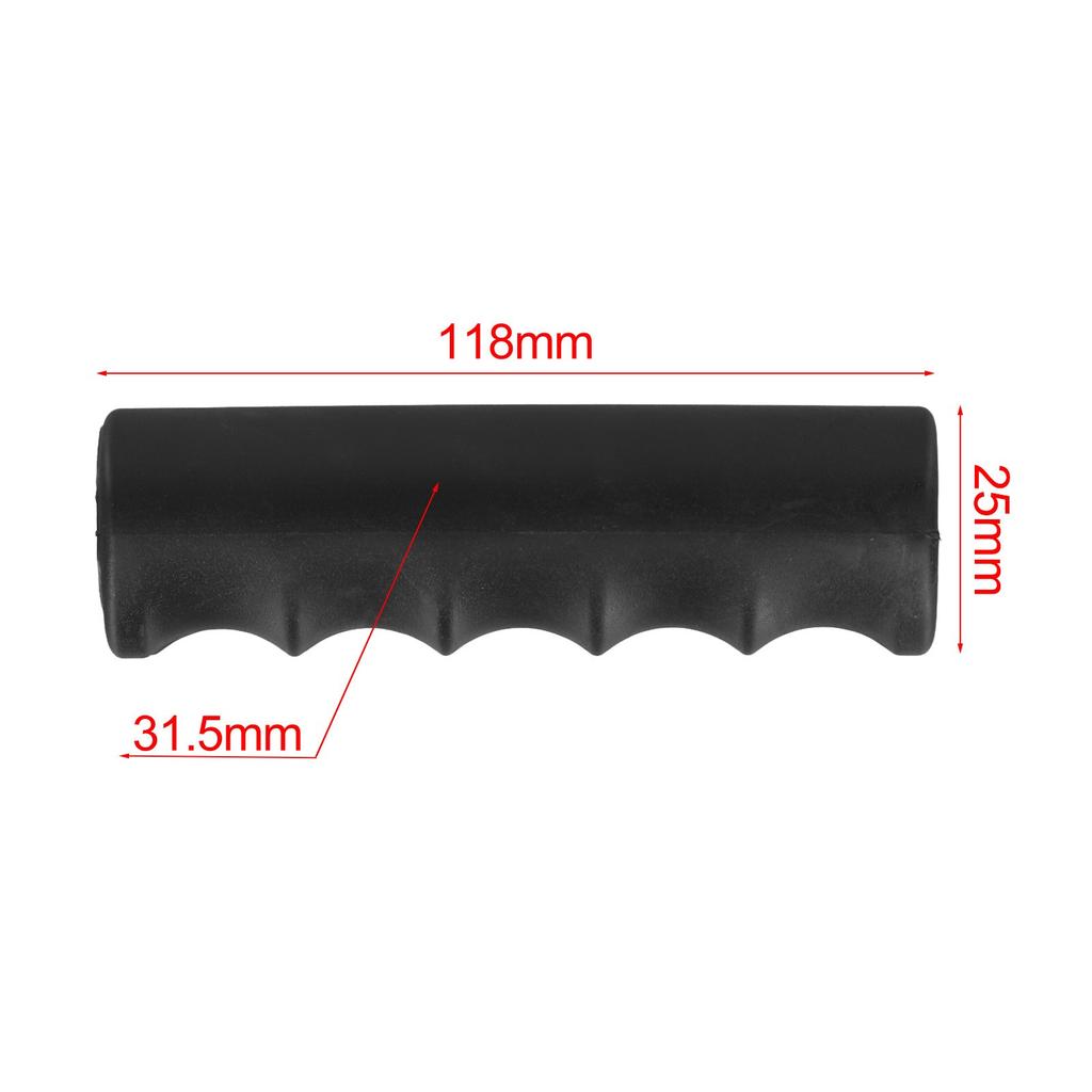 2 PCS Handle Cover Black Plastic Rubber Weatherproof