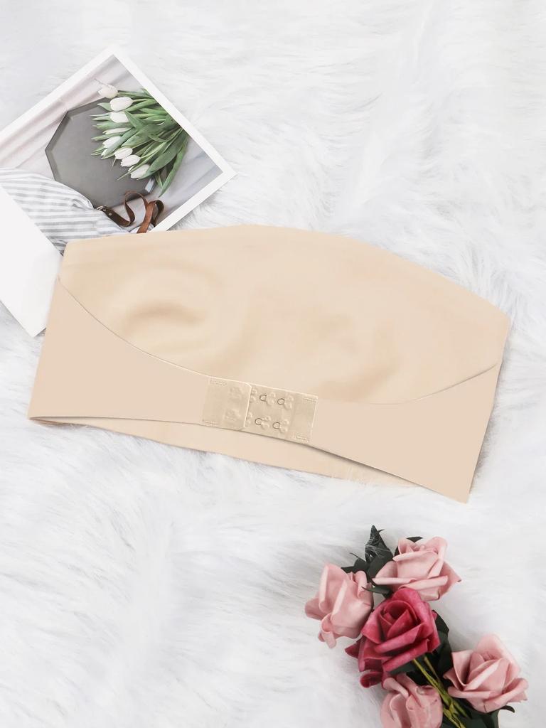 Reggiseno da donna senza spalline senza imbottitura senza cuciture con bottoni frontali intimo comodo e liscio