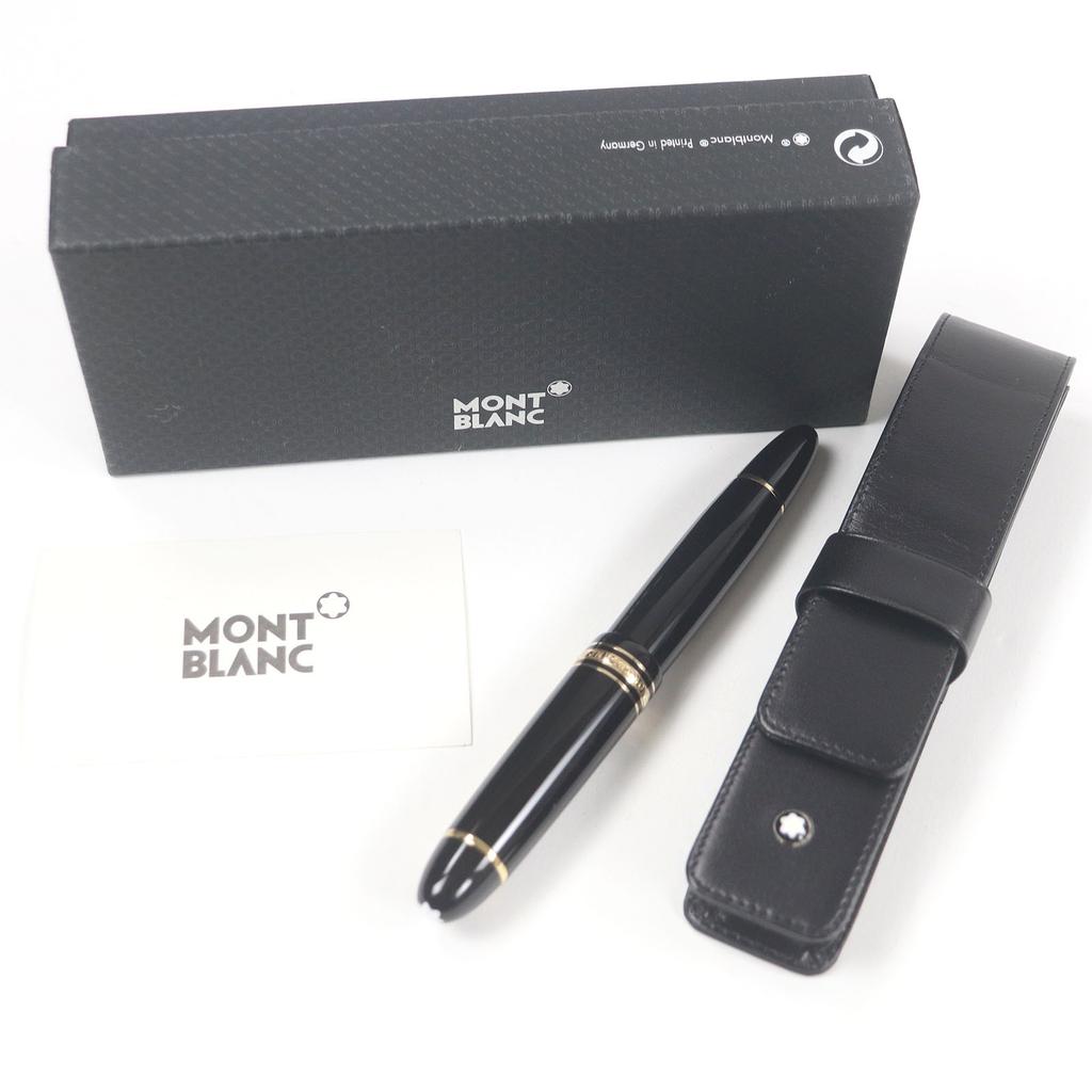 Excellent MONTBLANC Fountain Pen Meisterstck 149 Cap Type Black Gold 18K Mens Used