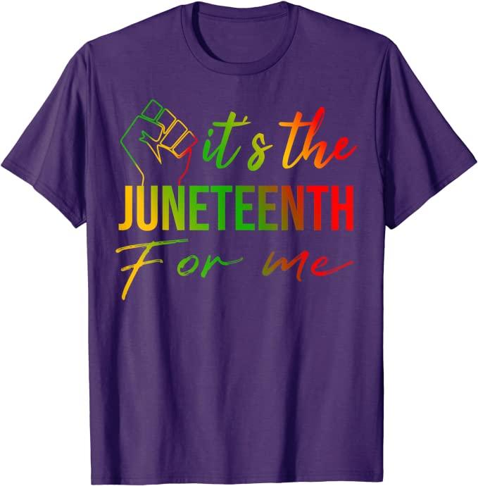 Its The Juneteenth for Me Freeish Since 1865 Independence Day TShirt Black Pride with Pan African Flag Graphic Tee Tops Gift