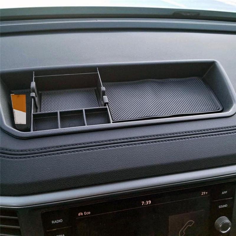 For VW Atlas Cross Sport Atlas 2018-2025 Dashboard Organizer Storage Box Interior Accessories Tray
