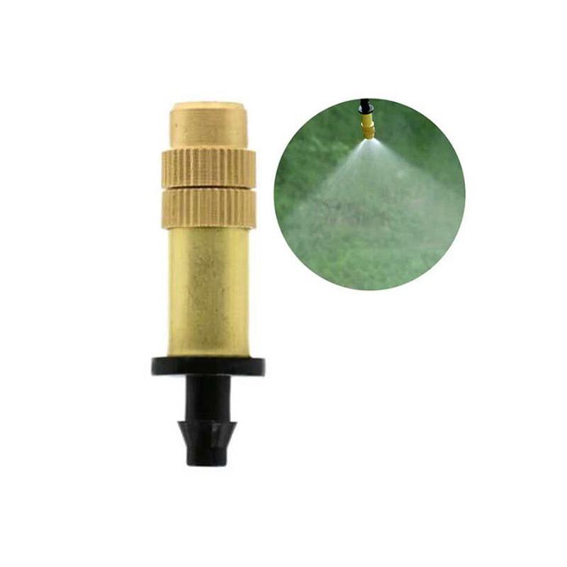 10 Peças Sistema de Resfriamento por Névoa para Exterior Irrigação de Jardim Aspersor de Latão Ajustável Micro Aspersores de Jardim