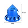 13 Holes Bird Feeder Large Capacity Pigeon Chicken Food Bowl Cup Dispenser Container for Farm Backyard Poultry Feeding Supplies
