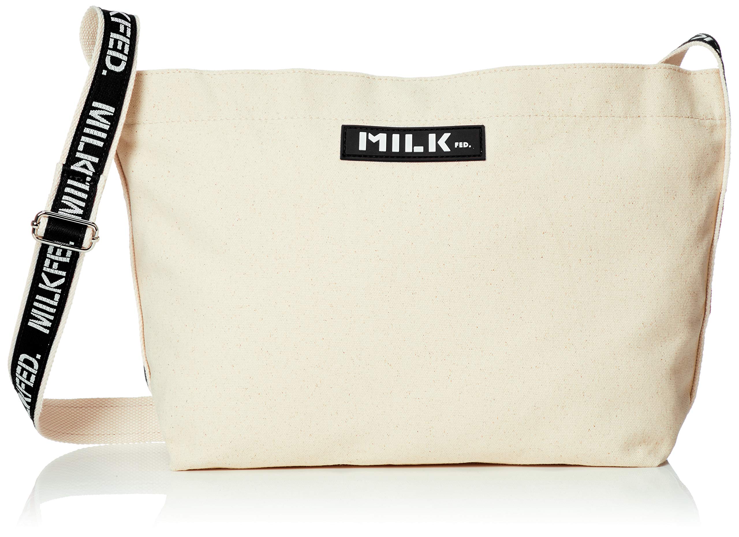 

Milkfed Logo Tape Canvas Shoulder Bag 03193032 White белый
