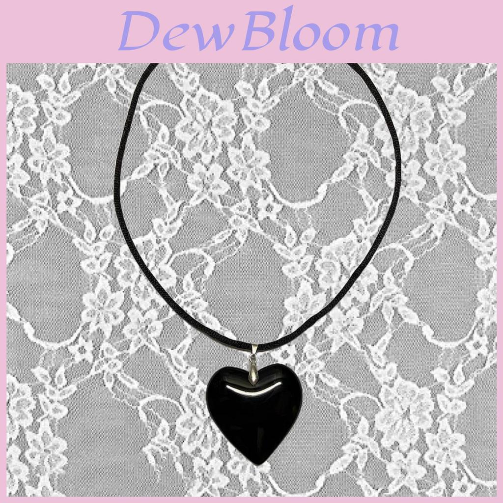 Heart Shaped Pendant Necklace For Girls Fashion Hip Hop Alloy Chain Jewelry Gift