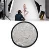 Silver White 2 In1 Reflector Portable Round Photography Light Reflector for Live Lighting