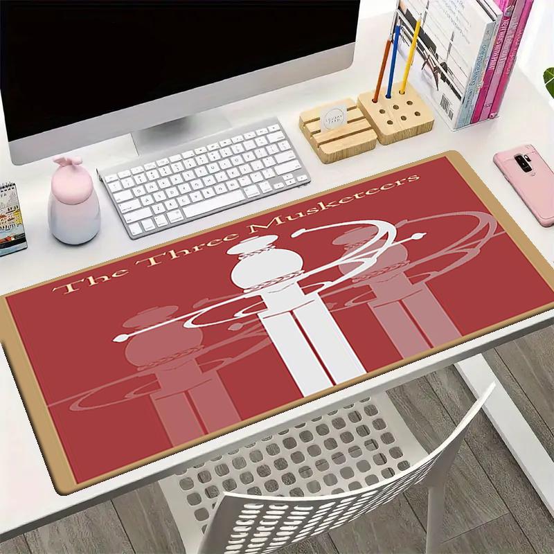 The Three Musketeers Theme Mouse Pad, Non Slip Rubber Base, Multifunctional Office & Home Decor, Perfect for Workspace Personalization.