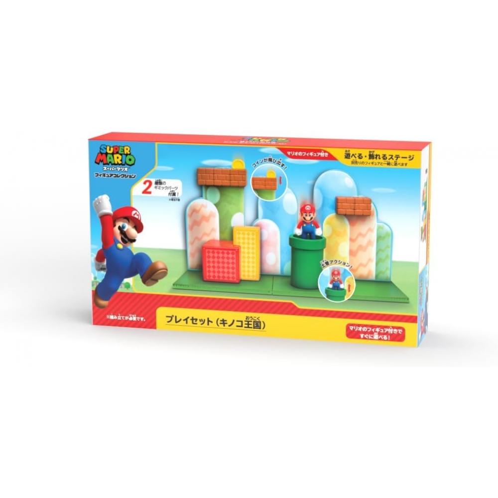 San Ei Trading Super Mario Figuur Collectie Speelset Paddenstoelenrijk Fps 001