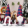 And Red Festive Blue Plaid Gnome Decoration Ideal For Cheerful Setups Christmas