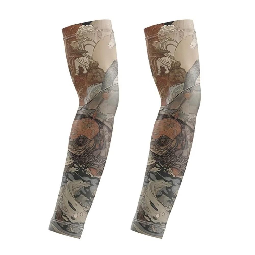 Quick Dry Flower Arm Sleeves Breathable Tattoo Arm Sleeves Fashion Arm Cover  Summer