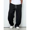 Mens Color Solid Seasons Four Drawstring Casual Pants Loose Wide Leg Pocket Sports Pants Suitable For Outdoor Vacation Commuting Comfortable
