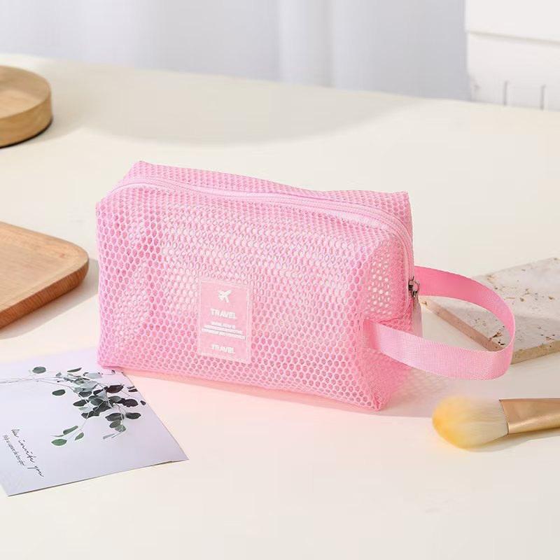 

Small Capacity Key Bags Transparent Cosmetic Bag Square Mesh Storage Pouch Mini Zipper Coin Purse Mini Wash Bag Stationery Case