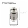 Stainless Metal Rectangle Nozzle Wide Angle Solid Cone RustResistant Flat Fan Spray Tip for