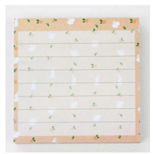 80Pages/set Kawaii Small Fresh Floral Stripe Memo Pads Diy Sticky Notes Diary Post Guestbook Stickers Stationery Office School