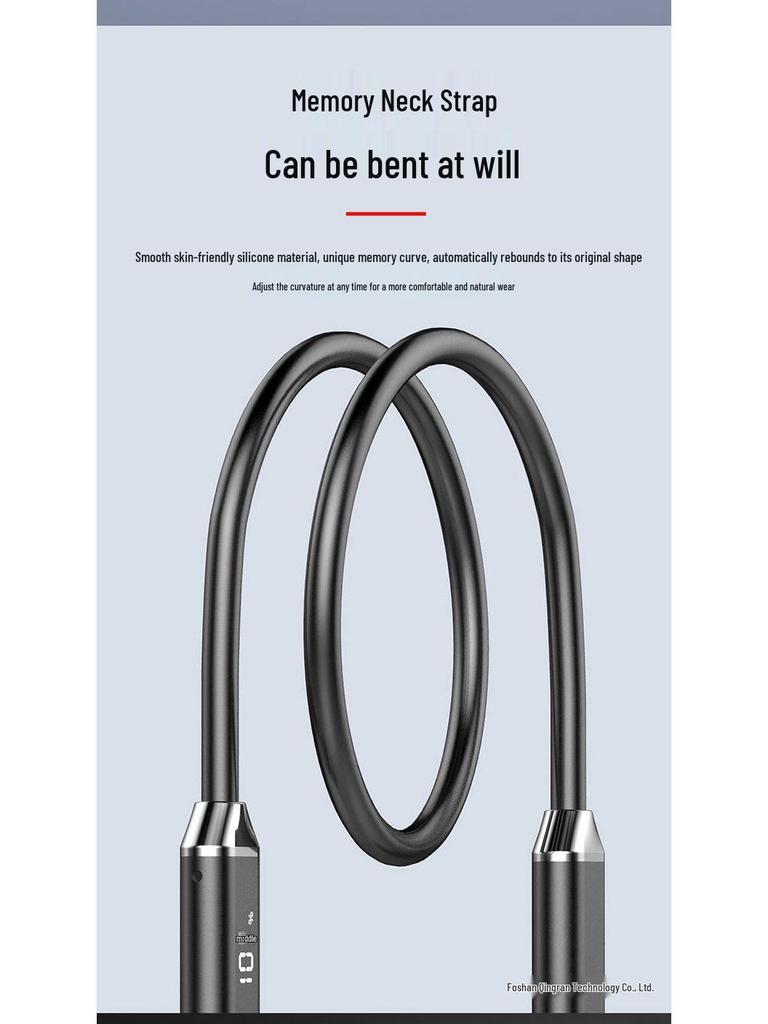 2026 Wireless Neckband Bluetooth Headphones - Comfortable for Long Wear, Unisex, Ideal for Sports, with Large Battery Life