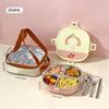 WORTHBUY 4/5 Compartment Portable Bento Lunch Box Microwave Safe Sealed 304 Stainless Steel Lunch Container Set For Kids Student