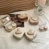 Women's Travel Contact Lens Box Colored Eye Contacts Lenses Box Portable Contact Lens Case Heart-shaped Contact Lenses Case