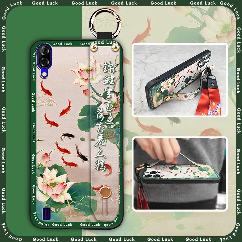 Kickstand Chinese Style Phone Case For Blackview A60 Shockproof Durable Silicone Ring Back Cover Fashion Waterproof