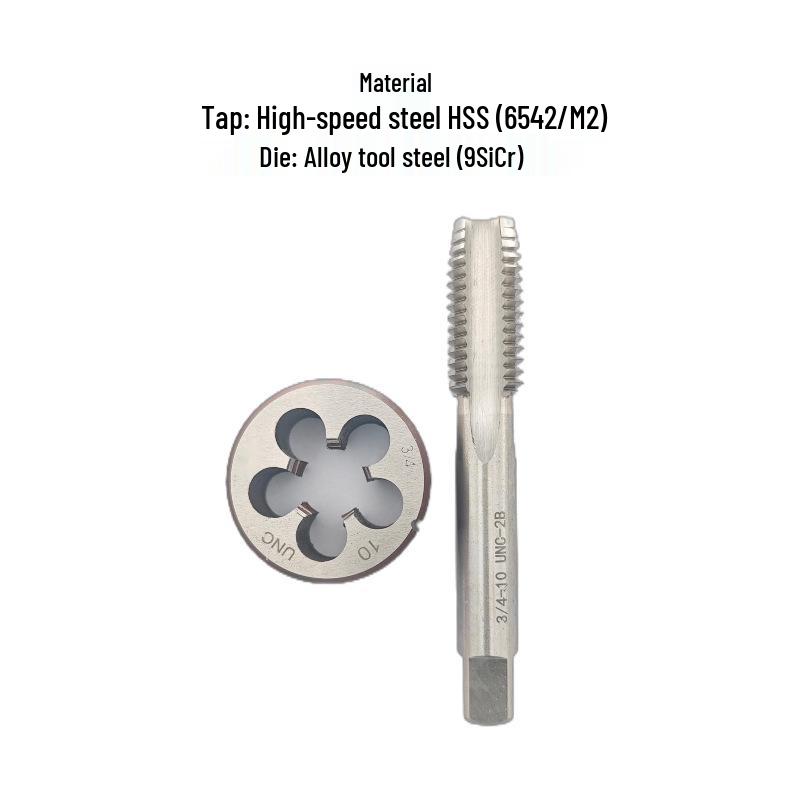 Tap and Die Set: Multi-Size Manual 1/4 To 1-inch