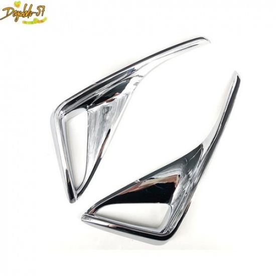 2xChrome Rear Fog Lamp Bumper Light Cover Trim For Toyota C-HR CHR 2018-