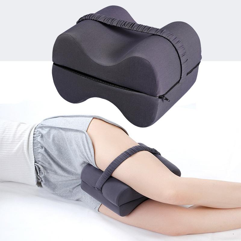 1 Leg & Knee Support Pillow with Straps Pregnant Women's Pillows Medium Anti Slip Falling Pillow Hardness Pillow Detachable Pillow Solid Color Pillow