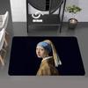 World Famous Painting Art Category Floor Mat Retro Multiple Choice Living Room Kitchen Rug Non-Slip Modern Home Decor
