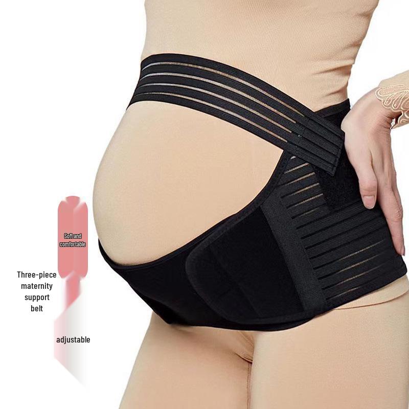 Breathable Adjustable Maternity Support Belt for Mid to Late Pregnancy M чёрный