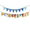 Oktoberfest Party Supplies Paper Banner Bunting Flags Balloons Cake Topper Wish